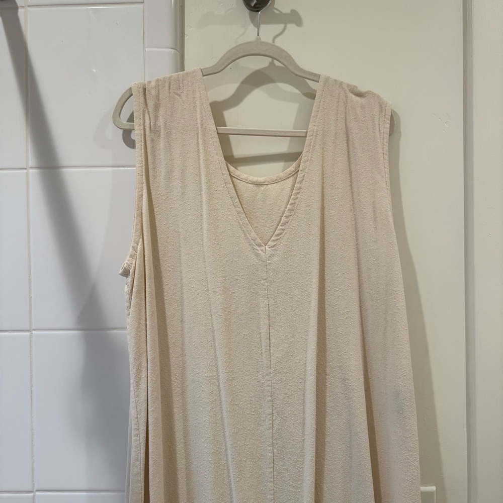 elizabeth suzann raw silk marlena midi dress xl